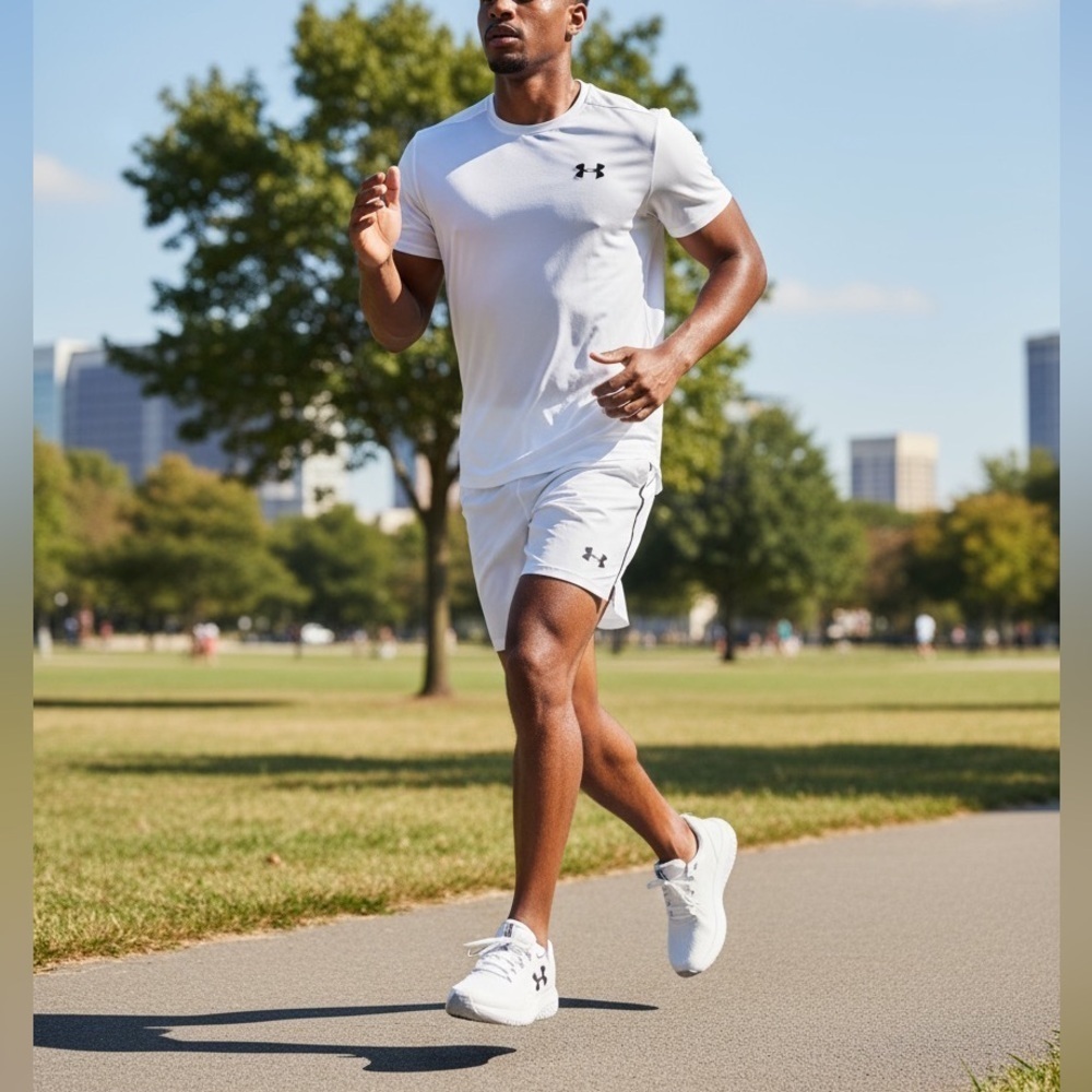 NEW Under Armour Men’s Charged Surge 4 Athletic Running Sneakers White Size 9 - Picture 4 of 13